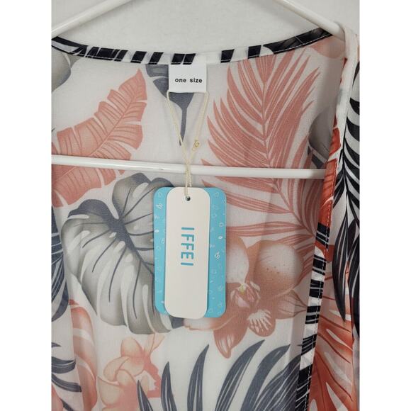 IFFEI Womens Color block One Piece Tummy Control Swimsuit with Cover Up XL - Picture 8 of 8